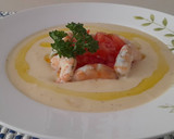 Foto del paso 3 de la receta: Vichyssoise con tomate y gambas