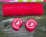 Foto langkah ke 5 dari resep Lapis Singkong Gulung Merah Putih.