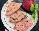 A picture of step 5 of Beet root Roti.