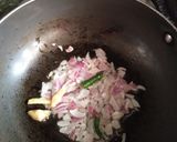 A picture of step 1 of Palak kofta curry.
