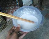 Hình bước làm 3 của món Sắn hấp cốt dừa