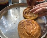 A picture of step 6 of Chicken burger.