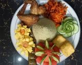 Foto langkah ke 7 dari resep Nasi Uduk Ijo (Bayam).