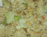 Foto langkah ke 3 dari resep Nasi Goreng Teri,Pete dan Kubis.
