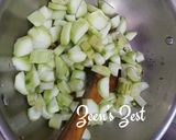 A picture of step 1 of Andhra Beerakaya Chutney/Ridge Gourd Chutney.