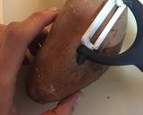 Foto del paso 1 de la receta Crema de batata y calabacín con Canela y curry
