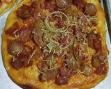 Foto langkah ke 5 dari resep Pizza meat lover panggang (pakai oven tangkring + tips).