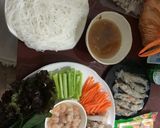 Hình bước làm 2 của món Gỏi cuốn single