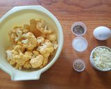 Foto del paso 1 de la receta: Hamburguesa en bollo de coliflor con queso azul a la LuzMa
