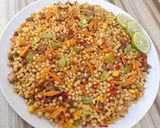 A picture of step 6 of Pearl Couscous (Plomb) Stir fry.