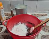 Foto del paso 4 de la receta: Bizcochuelo saludable de cacao y mantequilla de maní,coco sin harina