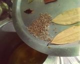 A picture of step 1 of Papaya mutton curry with Bengali style.