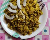 A picture of step 8 of Palak pulao.