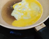 A picture of step 1 of Ham Fried Rice (ハムチャハン).