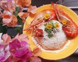 Hình bước làm 3 của món Tôm càng um sữa đặc