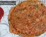 A picture of step 4 of Leftover Bread and Sooji Uttapam Recipe.