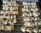Csirkés-ananászos nyárs recept fázis 3 fotója