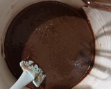 Foto langkah ke 3 dari resep Brownies fudgy sekat.