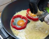 A picture of step 3 of Valentine's Day Breakfast | Fried Egg Flower.