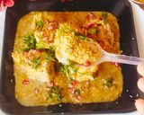 A picture of step 1 of Aloo tikki chaat 💚😋😋.