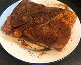 A picture of step 1 of Slow cooked beef rib with a shallot and lemonade dripping.