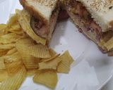 Foto del paso 10 de la receta: Sándwich doble de Tortilla Francesa y Salchichas al estilo Pitt
