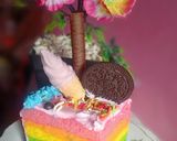 Foto langkah ke 5 dari resep 54.Rainbow Cake Kukus.