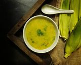 A picture of step 5 of Sweet corn soup (without onion garlic).
