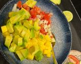 A picture of step 2 of Tropical Salmon Tacos.