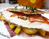 Pas rețetă Triunghi de tortilla umplut 4 fotografie