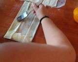 A picture of step 13 of Galaktoboureko Rolls.