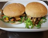 A picture of step 5 of My Fried Chilli Garlic Chicken on Toasted Baps.