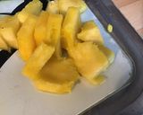 Une image de l'étape 4 de Brochettes marinées poulet,poivrons multicolores et ananas (marinade exotique maison).