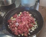 A picture of step 2 of Zucchini and Sweet Potato Gnocchi with Meat Sauce.