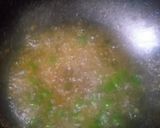 A picture of step 2 of Muli k patto ki sabji.