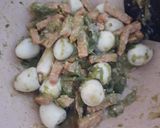Foto langkah ke 3 dari resep Telur Puyuh Tempe Sambal Ijo.