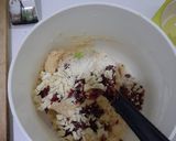 A picture of step 3 of White chocolate cranberry cookies.