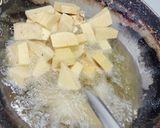 A picture of step 2 of Sindhi suran (Elephant Yam).