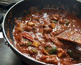 A picture of step 8 of Dhaba style spicy kadai paneer.