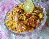 A picture of step 3 of Chatpati Bhel.