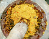 A picture of step 2 of Oha soup.