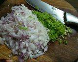 A picture of step 3 of Cheesy Chapli Kabab.