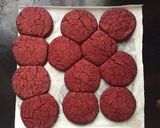 A picture of step 7 of Red velvet sugar cookies #valentines#.