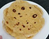 A picture of step 8 of Flat bread / roti with sourdough starter and carrot.