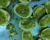 A picture of step 3 of Masala eggs.
