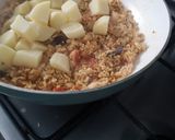 A picture of step 3 of Chicken qeema Aloo.