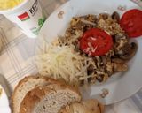 Gombás🍄‍🟫🥗 tojás 🍄‍🟫🧄🧅🍄 recept fázis 6 fotója