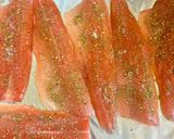 A picture of step 2 of Trout fillet baked with tomatoes.