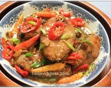 Foto langkah ke 6 dari resep Tenggiri Masak Tauco nikmatt.