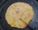 A picture of step 8 of Oats Chilla.